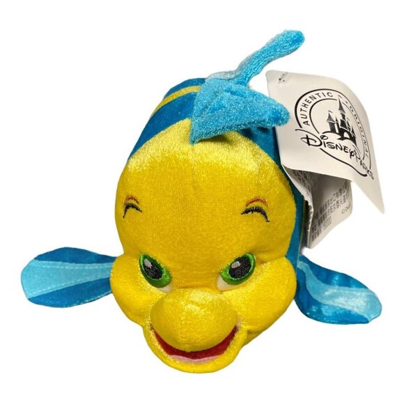 Disney Parks The Little Mermaid Flounder Plush - Picture 2 of 9
